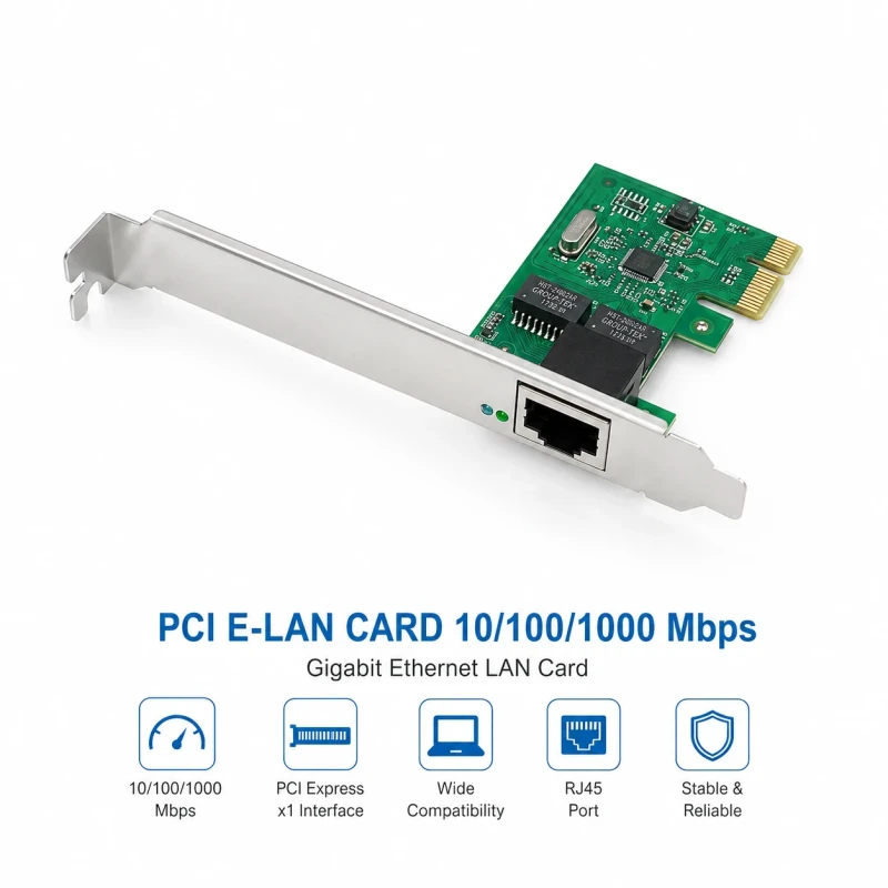 PCI E-LAN CARD 10/100/1000 Mbps