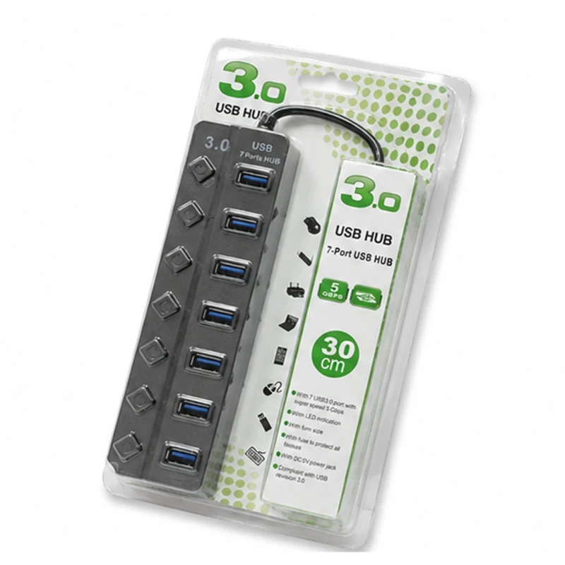 USB HUB 7PORT 3.0 30CM