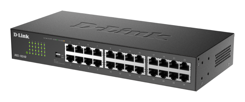 D-LINK 24-PORT 10/100/1000 MBPS GIGABIT UNMANAGED SWITCH