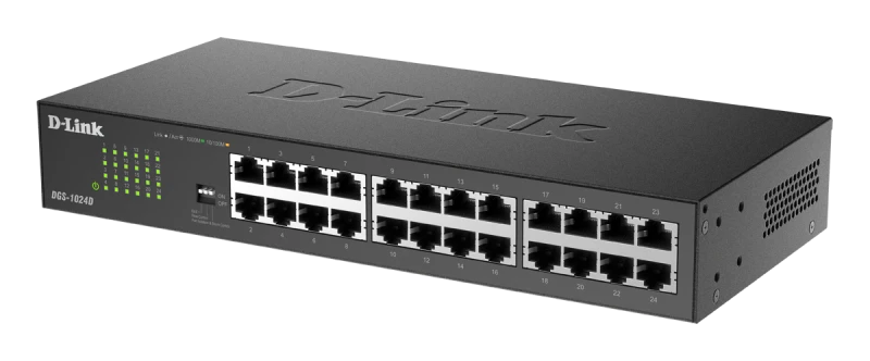D-LINK 24-PORT 10/100/1000 MBPS GIGABIT UNMANAGED SWITCH