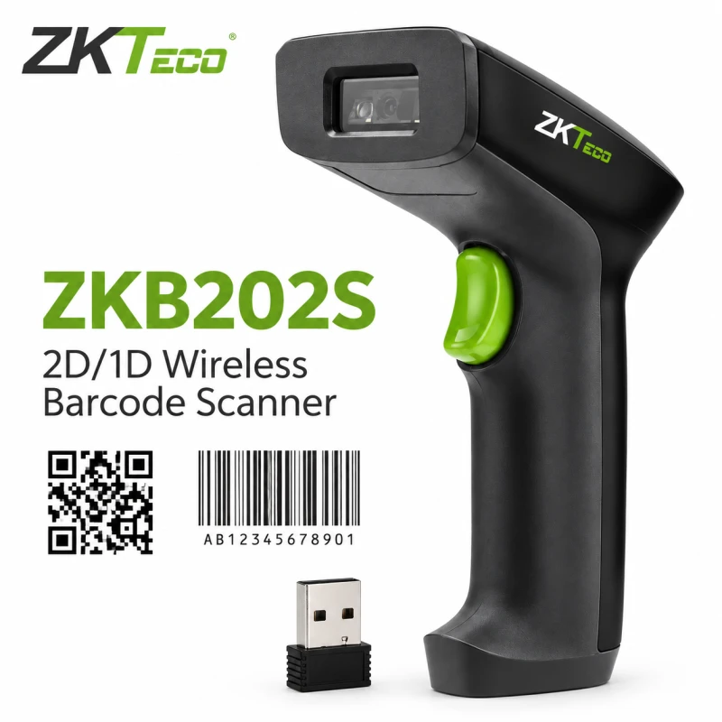 ZKTeco ZKB202s 2D/1D wireless Barcode Scanner