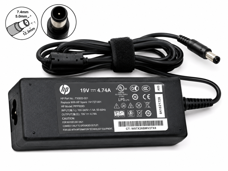 HP CENTER PIN 19V 4.74A LAPTOP CHARGER