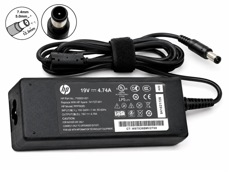 HP CENTER PIN 19V 4.74A LAPTOP CHARGER