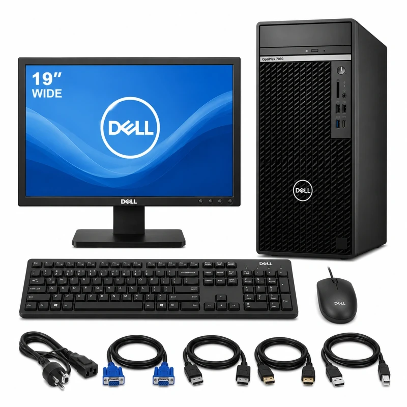DELL 10TH AND 11TH GEN i5 3090/5090/7090 TOWER USED WITH FULL ACCESSORIES