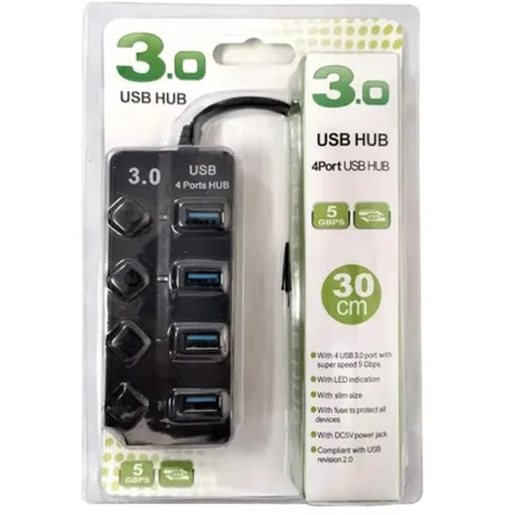 USB HUB 4PORT 3.0 30CM