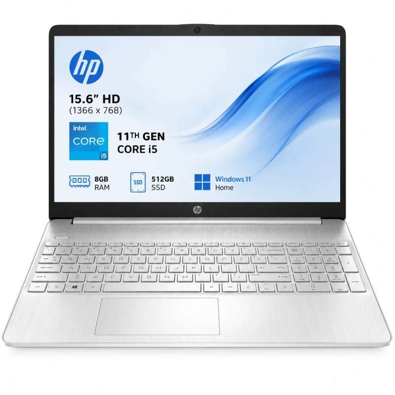 HP NOTEBOOK 15.6" CORE I5 11TH GEN 8GB RAM/512 SSD LAPTOP