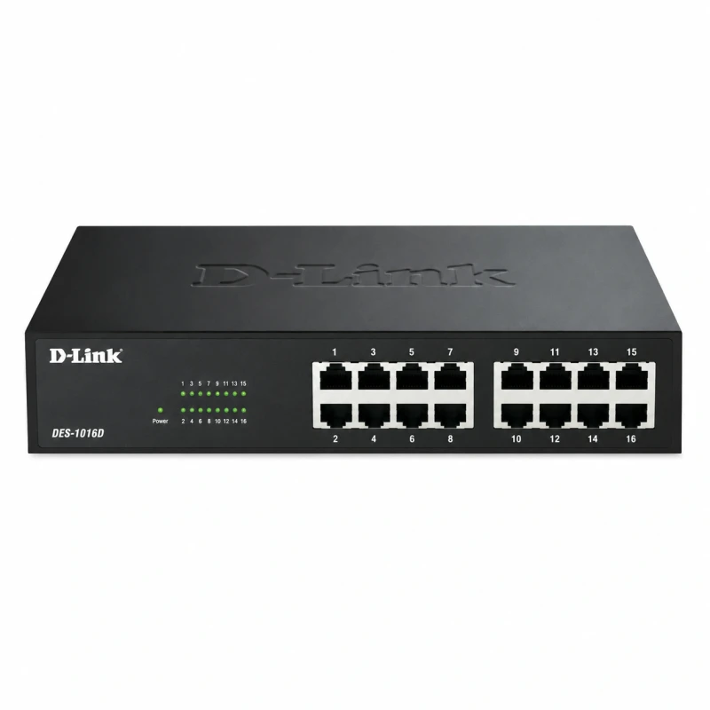 D-Link DES-1016D 16-Port 10/100 Mbps Fast Ethernet Desktop Switch