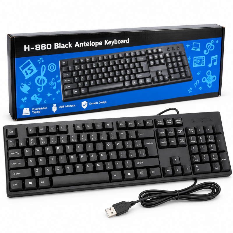 H-880 USB Wired Keyboard