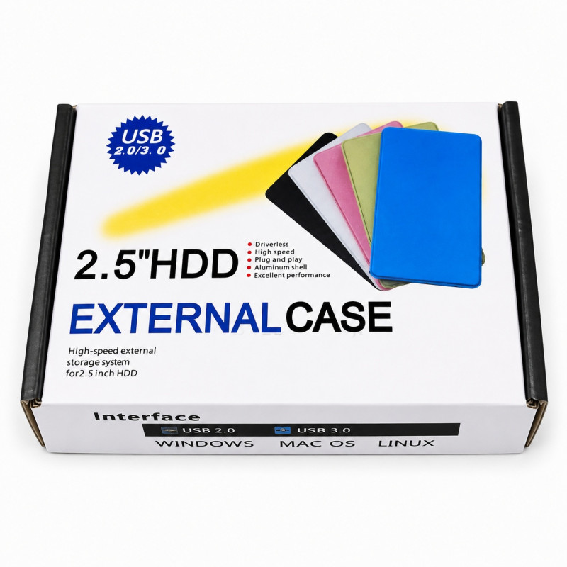 LAPTOP HDD EXTERNAL CASE 2.5" HDD (USB 3.0)
