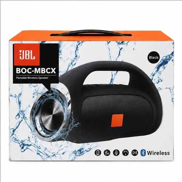 JBL BOC-MBCX Portable Wireless Bluetooth Boombox Speaker with Carry Handle